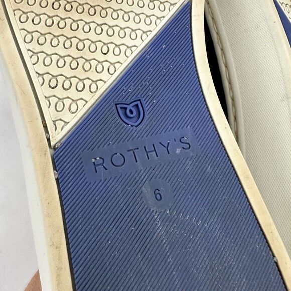 ROTHY'S Black Original Slip On Sneakers Size 6 Washable Knit Recycled Materials - Picture 10 of 10